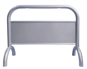 重型拒馬 銀灰色 禁止停車牌 鍍鋅鋼管烤漆拒馬 淨重15KG 印刷拒馬 可客製化