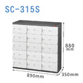 【樹德 SHUTER】SC-315S 15格鞋櫃 三色（白色.綠色.藍色）門片可選 置物櫃 收納櫃 儲物櫃 台灣製造_1