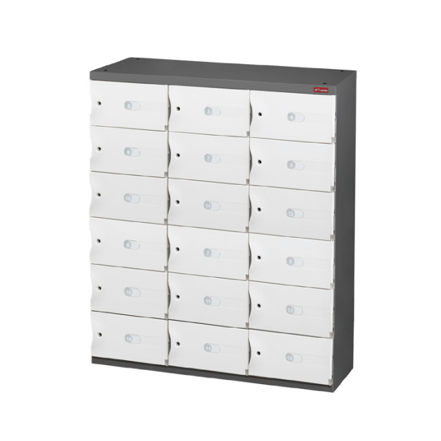 【樹德 SHUTER】SC-318S 18格鞋櫃 三色（白色.綠色.藍色）門片可選 置物櫃 收納櫃 儲物櫃 台灣製造