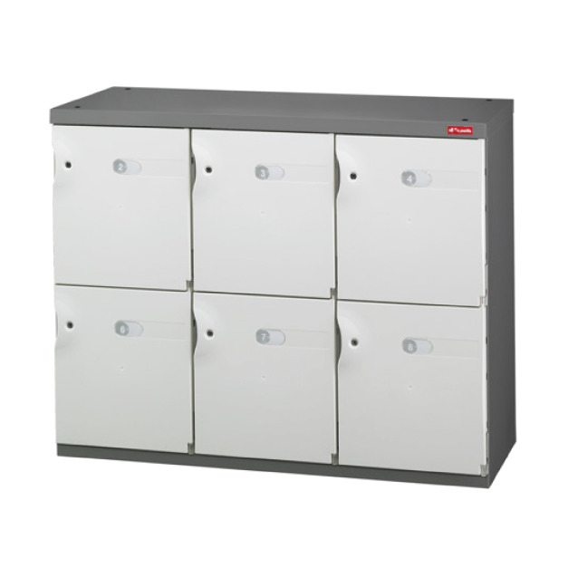 【樹德 SHUTER】SC-306M 6格鞋櫃 三色（白色.綠色.藍色）門片可選 置物櫃 收納櫃 儲物櫃 台灣製造