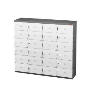 【樹德 SHUTER】SC-424S 24格鞋櫃 三色（白色.綠色.藍色）門片可選 置物櫃 收納櫃 儲物櫃 台灣製造