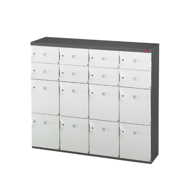 【樹德 SHUTER】SCM4-8M8S 16格鞋櫃 三色（白色.綠色.藍色）門片可選 置物櫃 收納櫃 儲物櫃 台灣製造