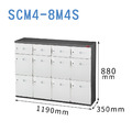 【樹德 SHUTER】SCM4-8M4S 12格鞋櫃 三色（白色.綠色.藍色）門片可選 置物櫃 收納櫃 儲物櫃 台灣製造_1