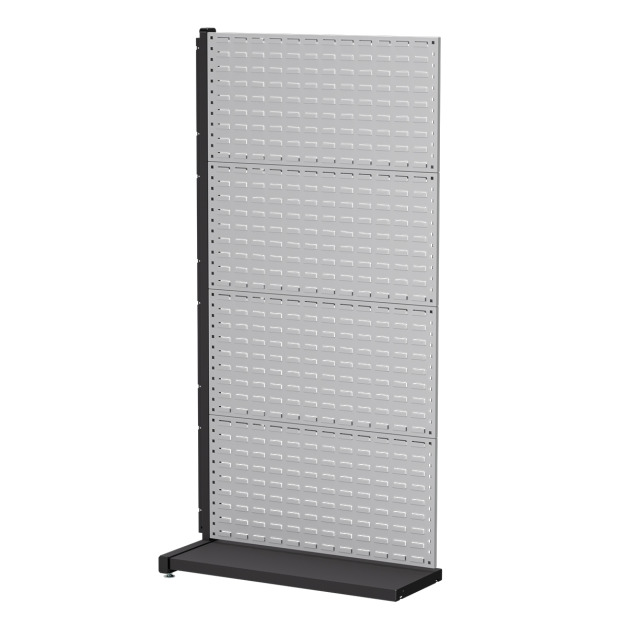 【天鋼 Tanko】立放式整理架 KL-1404 灰色 壁面款 連結型 百葉掛板*4 物料架 洞洞板 工具牆整理架 台灣製