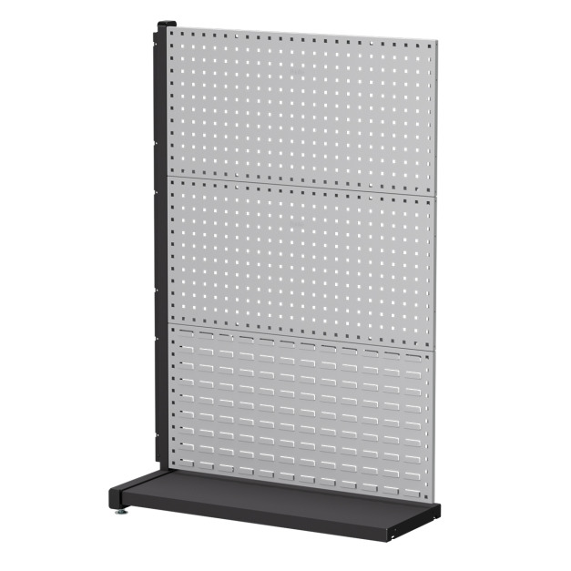 【天鋼 Tanko】立放式整理架 KL-1321 灰色 壁面款 連結型 方孔掛板*2+百葉掛板*1 物料架 洞洞板 工具牆整理架 台灣製