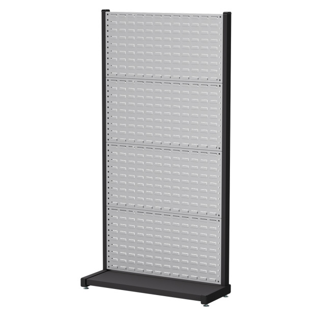 【天鋼 Tanko】立放式整理架 KR-1404 灰色 壁面款 獨立型 百葉掛板*4 物料架 洞洞板 工具牆整理架 台灣製