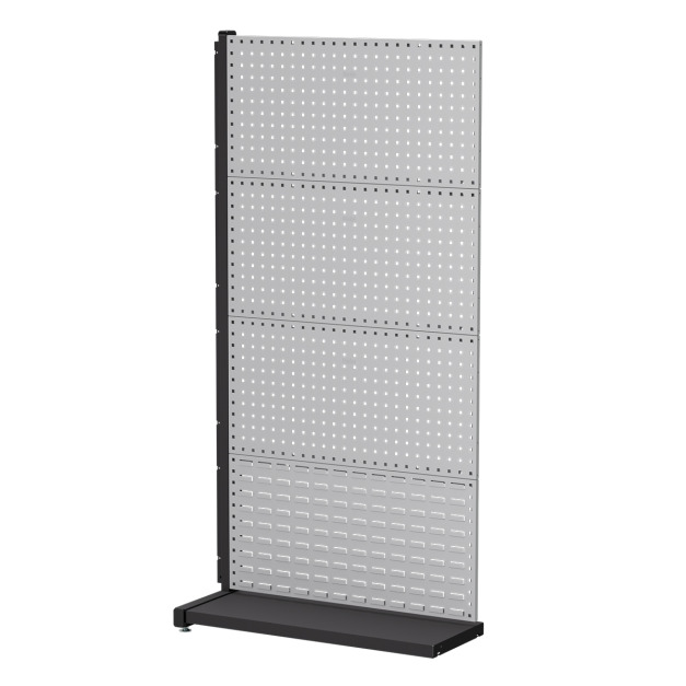 【天鋼 Tanko】立放式整理架 KL-1431 灰色 壁面款 連結型 方孔掛板*3+百葉掛板*1 物料架 洞洞板 工具牆整理架 台灣製