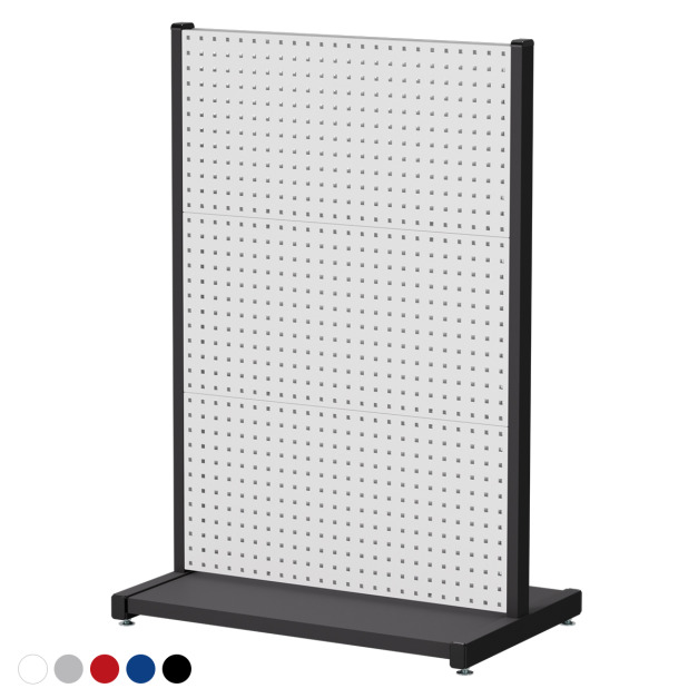 【天鋼 Tanko】立放式整理架 KR-2360 雙面款 獨立型 展示架 白.紅.藍.灰.黑 五色可選 方孔掛板 物料架 洞洞板 台灣製