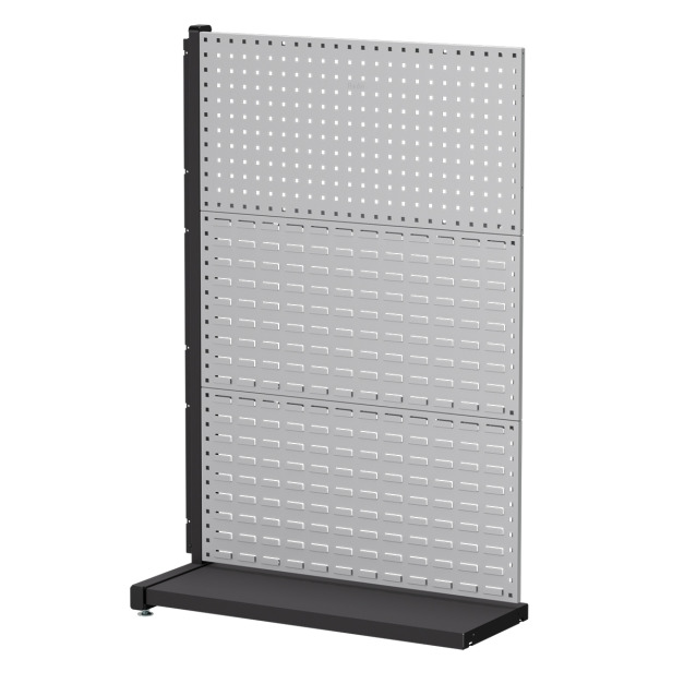 【天鋼 Tanko】立放式整理架 KL-1312 灰色 壁面款 連結型 方孔掛板*1+百葉掛板*2 物料架 洞洞板 工具牆整理架 台灣製