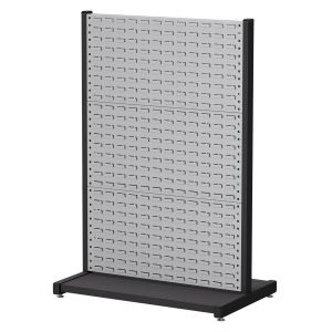 【天鋼 Tanko】立放式整理架 KR-2306 灰色 雙面款 獨立型 百葉掛板*6 物料架 洞洞板 工具牆整理架 台灣製