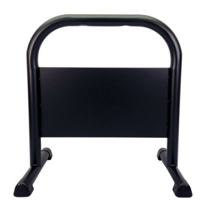 迷你重型拒馬 霧黑色 禁止停車牌 鍍鋅鋼管烤漆拒馬 淨重12KG 印刷拒馬 可客製化