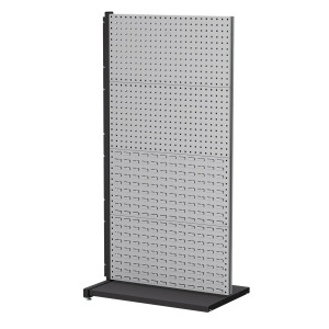 【天鋼 Tanko】立放式整理架 KL-2444 灰色 雙面款 連結型 方孔掛板*4+百葉掛板*4 物料架 洞洞板 工具牆整理架 台灣製