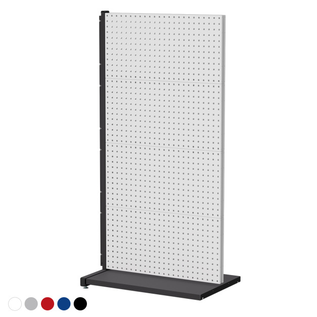 【天鋼 Tanko】立放式整理架 KL-2480 雙面款 連結型 展示架 白.紅.藍.灰.黑 五色可選 方孔掛板 物料架 洞洞板 台灣製