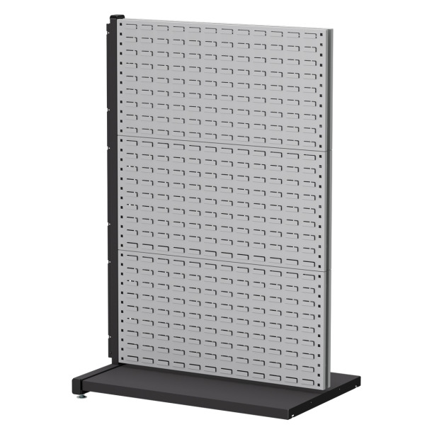 【天鋼 Tanko】立放式整理架 KL-2306 灰色 雙面款 連結型 百葉掛板*6 物料架 洞洞板 工具牆整理架 台灣製