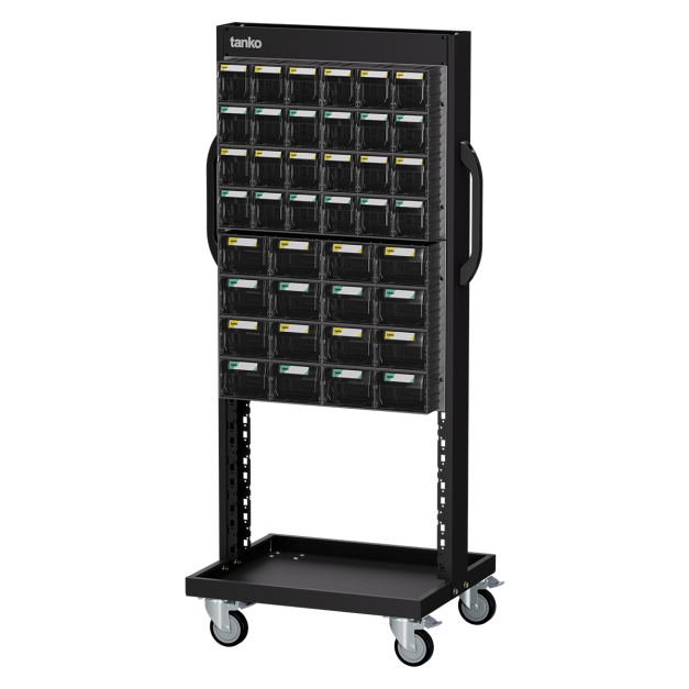 【天鋼 Tanko】上手盒整理車 EKC-320M 雙面整理車 80抽 快取車 快取盒推車 零件整理車 上手盒 分類零件盒 五金零件收納 台灣製