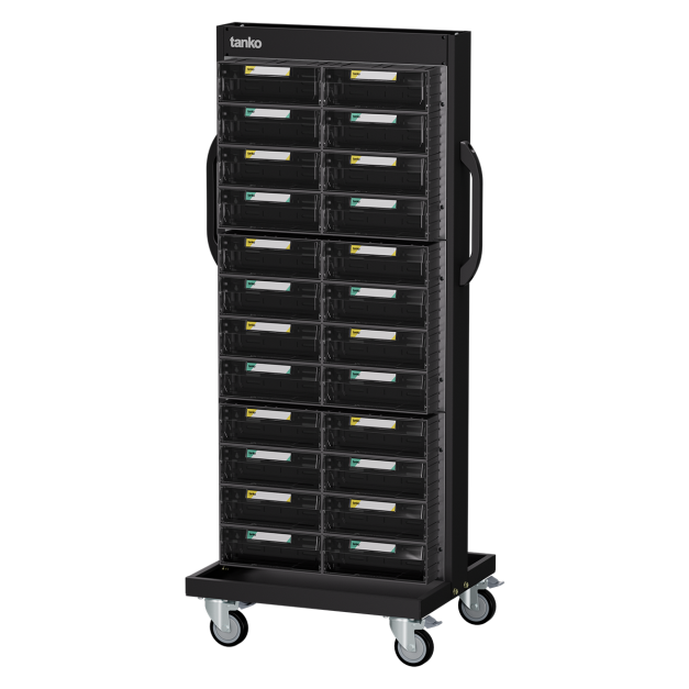 【天鋼 Tanko】上手盒整理車 EKC-111M 雙面整理車 48抽 快取車 快取盒推車 零件整理車 上手盒 分類零件盒 五金零件收納 台灣製
