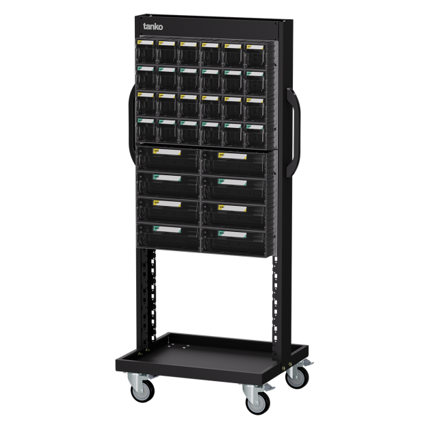 【天鋼 Tanko】上手盒整理車 EKC-310M 雙面整理車 64抽 快取車 快取盒推車 零件整理車 上手盒 分類零件盒 五金零件收納 台灣製