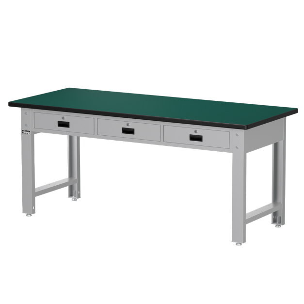 【天鋼 Tanko】WBT-6203N 專業標準型抽屜工作桌 180公分 台灣製造｜600kg 荷重 50mm耐衝擊/吸振/耐酸鹼 敲擊加工生產線包裝桌