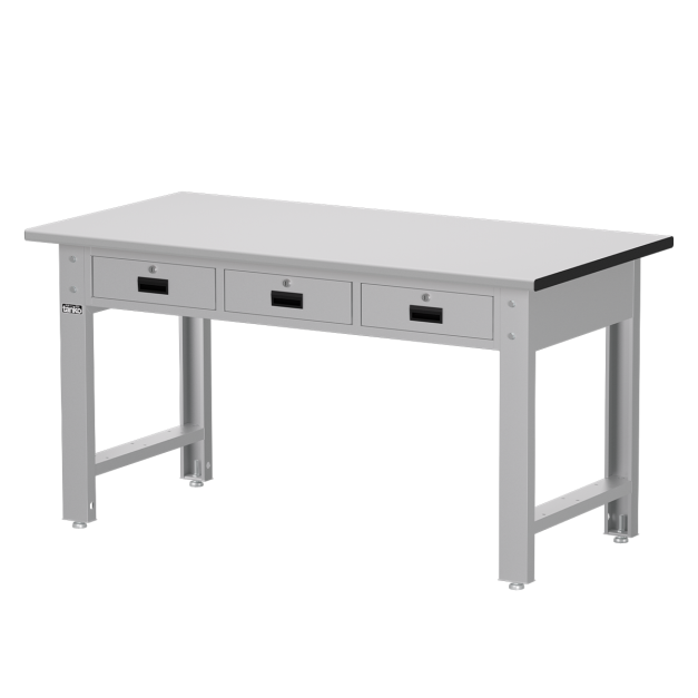 【天鋼 Tanko】WBT-5203F 專業標準型抽屜工作桌 150公分 台灣製造｜600kg 荷重 耐磨桌板 學校教室教學工作台