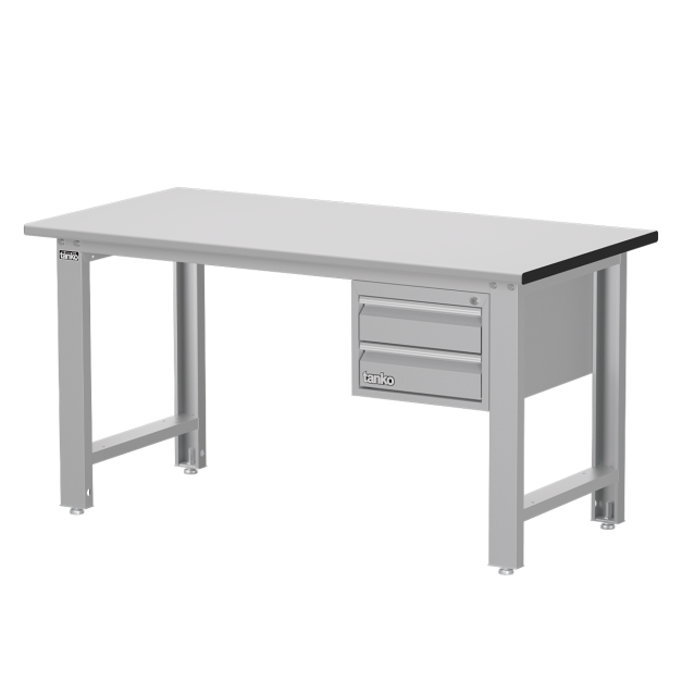 【天鋼 Tanko】WBS-53022F 專業標準型抽屜工作桌 150公分 台灣製造｜600kg 荷重 耐磨/耐高溫/耐酸鹼 電子廠實驗室學校工作台