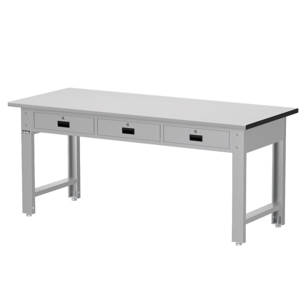 【天鋼 Tanko】WBT-6203F 專業標準型抽屜工作桌 180公分 台灣製造｜600kg 荷重 耐磨/耐高溫/耐酸鹼 電子廠實驗室學校工作台