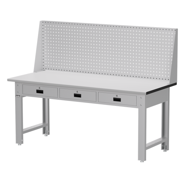 【天鋼 Tanko】WBT-6203F 專業標準型抽屜工作桌 180公分 台灣製造｜平均荷重 600kg ｜桌板耐磨.耐高溫.耐酸鹼｜掛板 棚板 插座 燈具 全系列上架組件自由選配