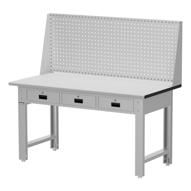 【天鋼 Tanko】WBT-5203F 專業標準型抽屜工作桌 150公分 台灣製造｜平均荷重 600kg ｜桌板耐磨.耐高溫.耐酸鹼｜掛板 棚板 插座 燈具 全系列上架組件自由選配