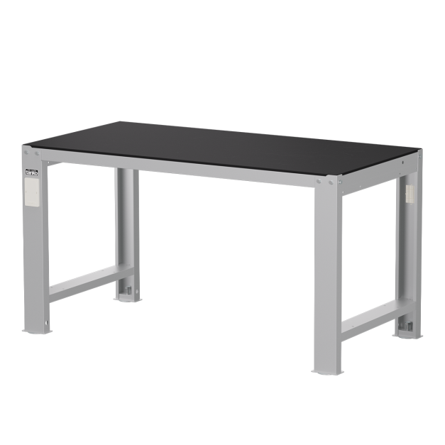 【天鋼 Tanko】WD-58系列 重量型鋼製工作桌 152cm｜平均荷重 2000kg｜鋼製桌板耐磨.耐油.耐衝擊｜P黑色橡膠墊 Q黑色PVC硬質板 自由選