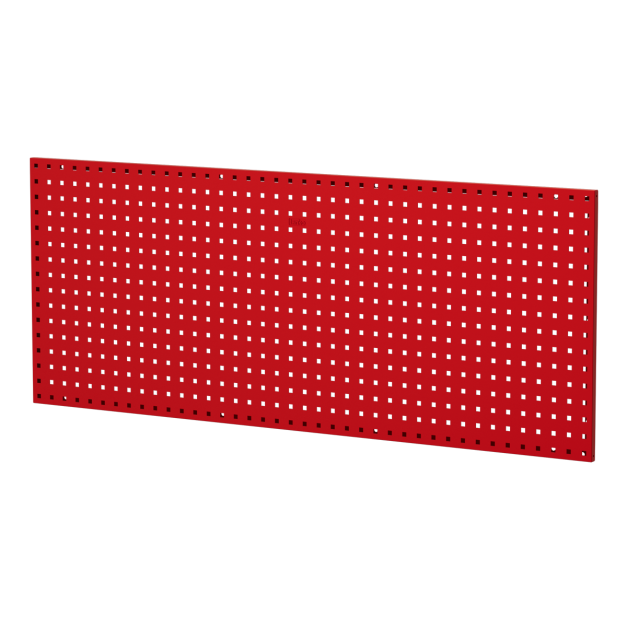【天鋼 Tanko】KQ-410A 紅色 專業鋼製方孔掛板/洞洞板 150x60cm｜1.4mm超厚板材/附塑膠壁虎鐵板牙螺絲｜可搭配掛鉤掛架背掛盒工具收納