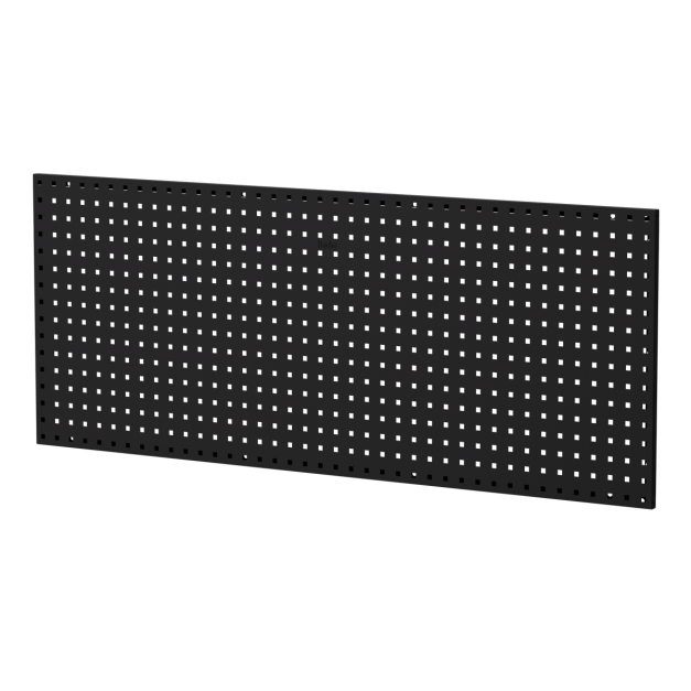 【天鋼 Tanko】KQ-410A 黑色 專業鋼製方孔掛板/洞洞板 150x60cm｜1.4mm超厚板材/附塑膠壁虎鐵板牙螺絲｜可搭配掛鉤掛架背掛盒工具收納