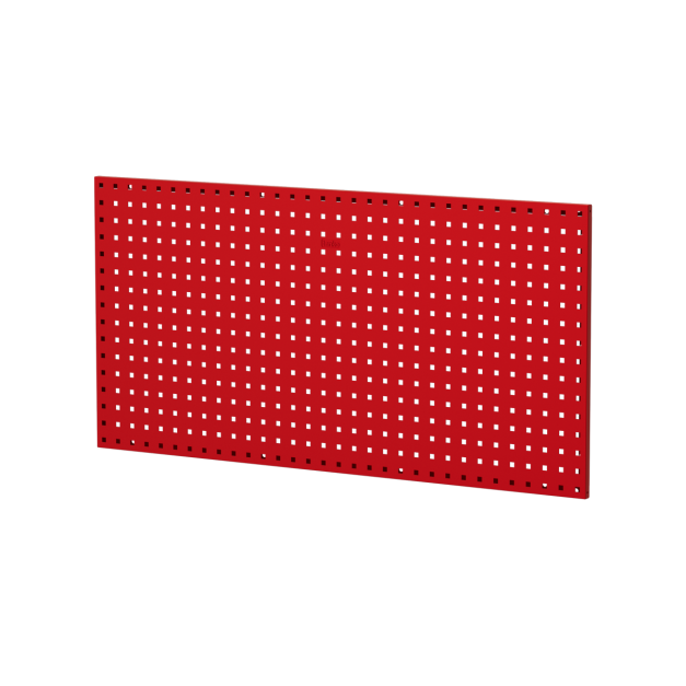 【天鋼 Tanko】KQ-408A 紅色 專業鋼製方孔掛板/洞洞板 120x60cm｜1.4mm超厚板材/附塑膠壁虎鐵板牙螺絲｜可搭配掛鉤掛架背掛盒工具收納