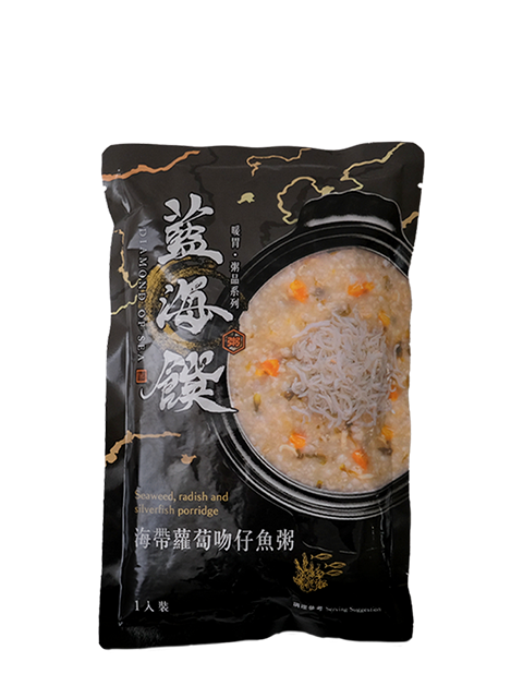 海帶蘿蔔吻仔魚粥
