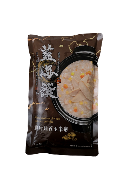 鮑片雞蓉玉米粥