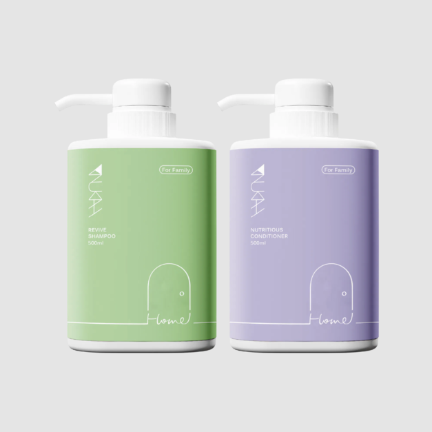 健髮洗護組（草本500ml+花護500ml）