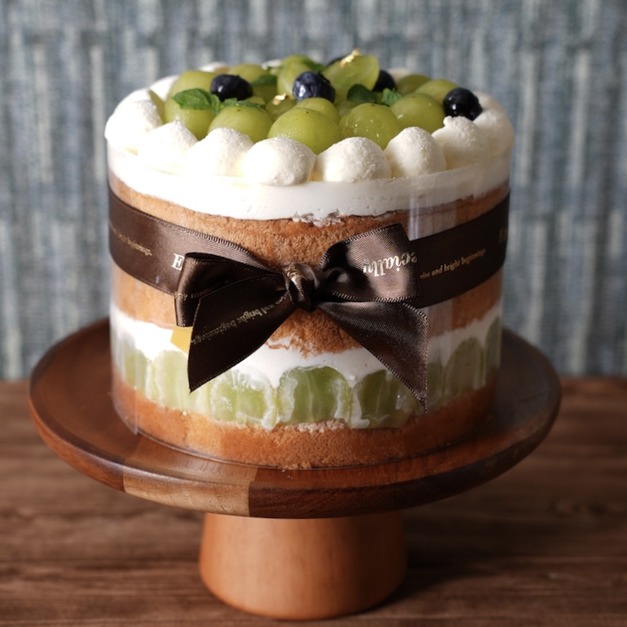 北海道鮮奶油綠葡萄蛋糕