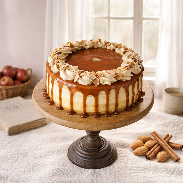 法式焦糖蘋果千層蛋糕Caramel Apple Mille-Cr&ecirc;pe Cake  (四月底前享95折優惠)