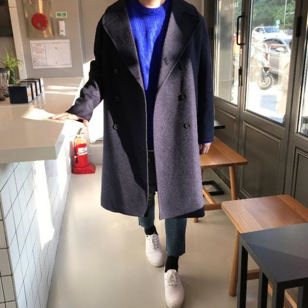 正韓混羊毛大衣