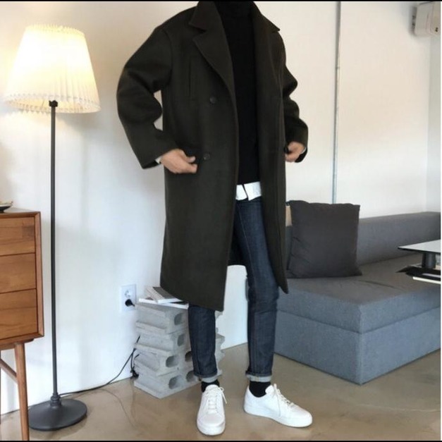 正韓混羊毛大衣