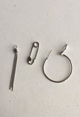 迴紋針流蘇耳環 Needle Tassel Earrings