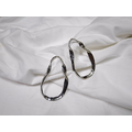 不規則扭擰圓圈耳環 Twist Wave Circle Earrings_3