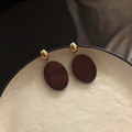 摩登圓木片耳環 Modern Wood Earrings_2