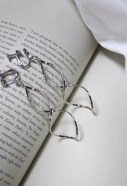 線條扭轉耳環 Twist Line Earrings