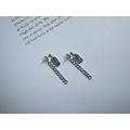 基本資料鐵牌鏈條耳環 Info Plate Earrings_1