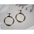 浮華曲線圓圈耳環 Curve Circle Earrings