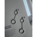 鏈條連結圓圈耳環 Connect Earrings