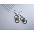 鎖鏈雙圈耳環 Chain Circle Earrings