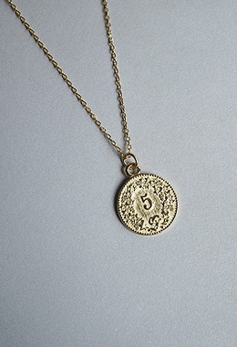 復古人像硬幣項鍊 Vintage Coin Necklace