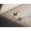 復古硬幣鏈條耳環 Coin Chain Earrings