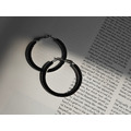 扁平圓形圈耳環 Flattened Circle Earrings_3