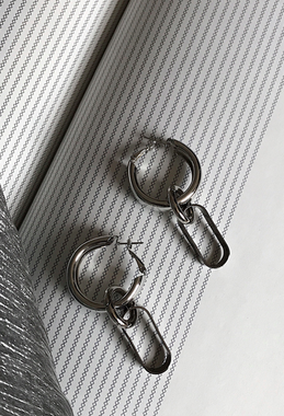 益智幾何圓圈耳環 Puzzle Circle Earrings